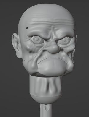 VENTRILOQUIST DUMMY-"MEAN GRAMPA"