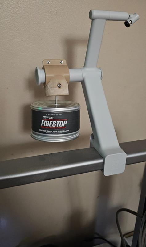 FireStop Mount for Bambu A1 Spool Holder - Stovetop FireStop Model.