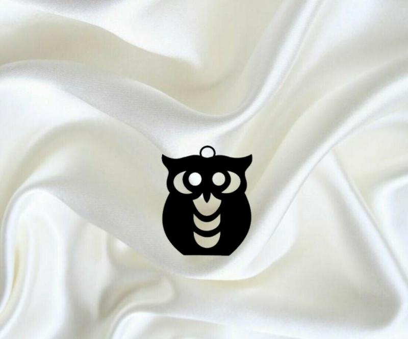 owl earring keychain necklace