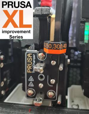 Prusa XL series: Turnable Nozzle size label (snap in place)