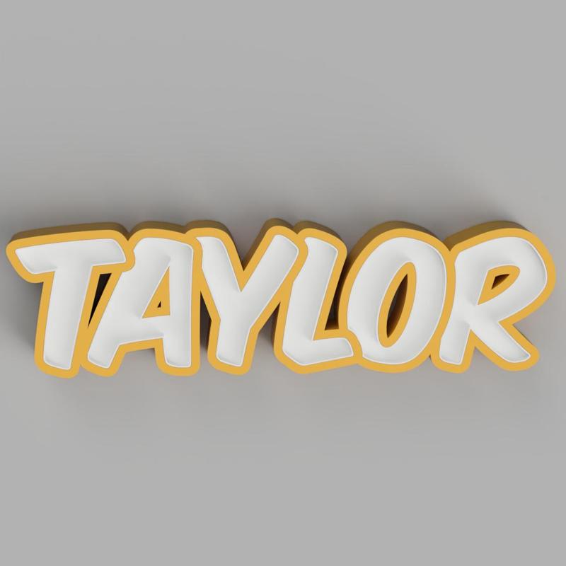 NAMELED TAYLOR - LED LAMP WITH NAME