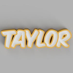 NAMELED TAYLOR - LED LAMP WITH NAME