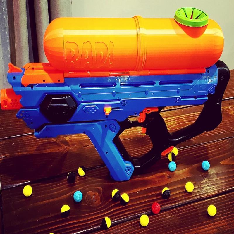 Nerf Perses Super Soaker-Style Hopper