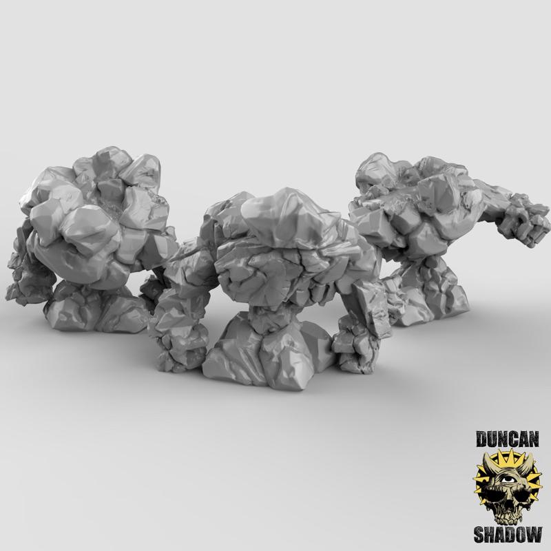 Small Earth Elementals (pre Supported)
