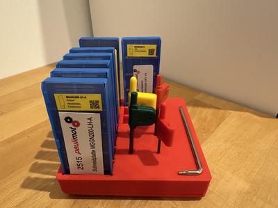 Gridfinity bin for 10 carbide insert Boxes