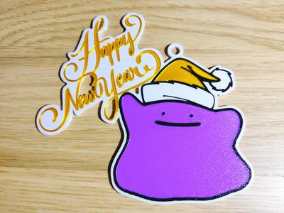 Pokemon ditto's happy new year costume