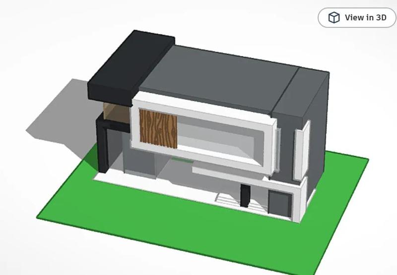 Modern house model 4   