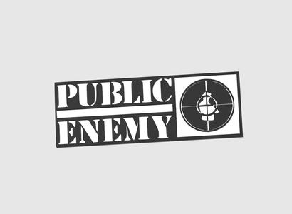 Public Enemy sign / badge