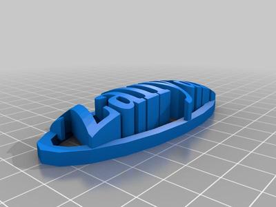 Zaliyah keychain name tag
