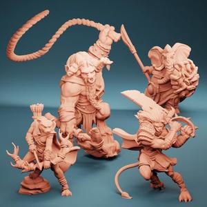 Heartwood Wardens: Adventuring Poses (Set of 4)
