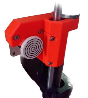 Spiral knob on x axis (for Prusa MK4S/MK4)