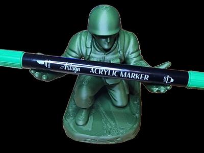 Green Army Man Pen / Pencil Holder