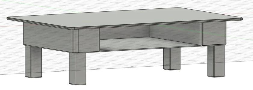 Coffee Tabel With drawer for doll house   