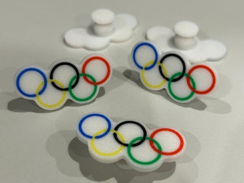 Olympic Rings Croc Charm