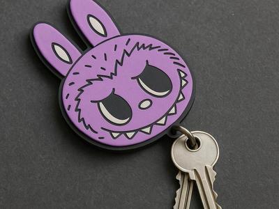 Labub doll keychain