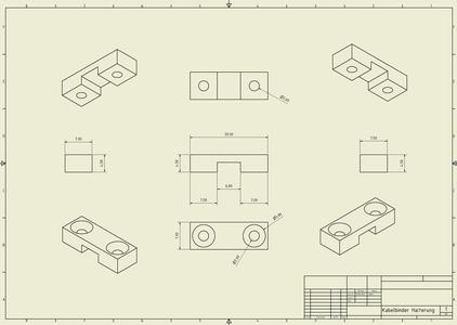 Cable Tie Mound, Cable Tie Holder