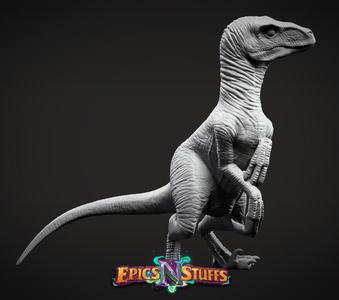 Velociraptor, Variation 1, Pose 3 Miniature - Pre-Supported