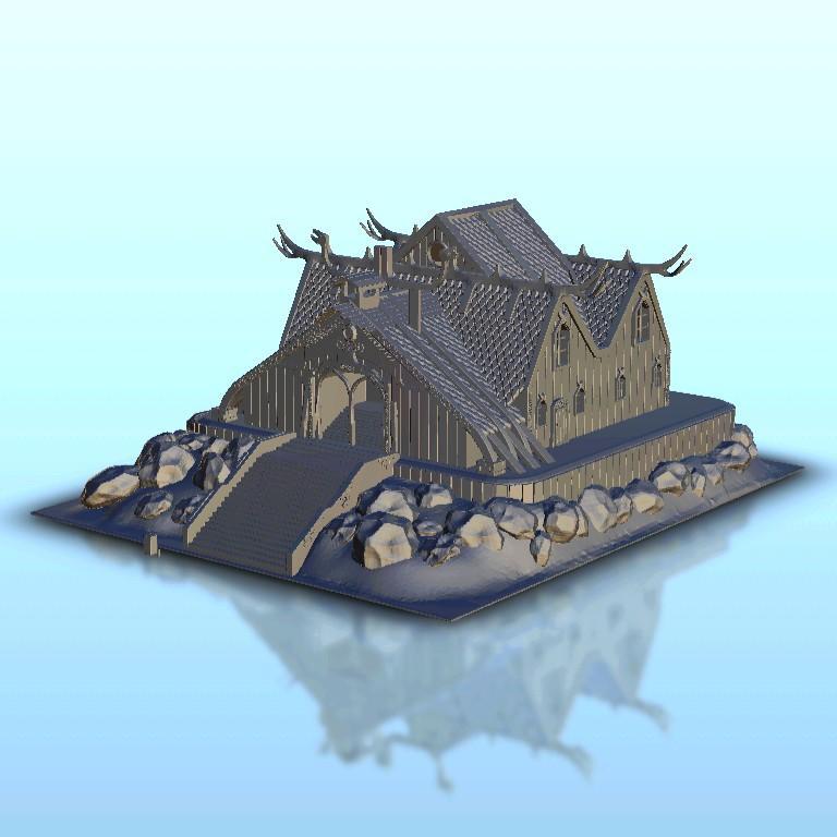 Viking city center - SAGA Flames of war Bolt Action Medieval Age of Sigmar Warhammer