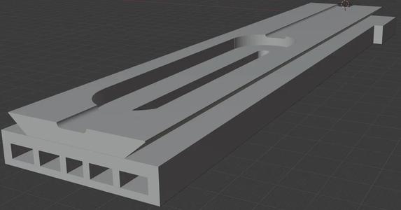 Top rail, more clearance for screws   