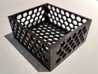 Box with hexagonal holes (Soap Organizer)