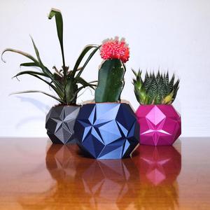 Succulent origami pot