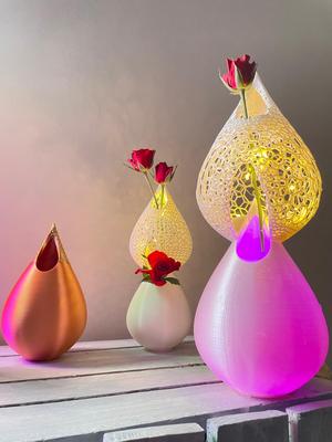 Voronoi Grace water drop vase