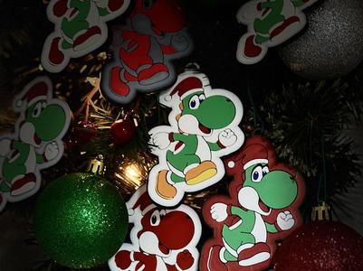 Yoshi Santa Ornament