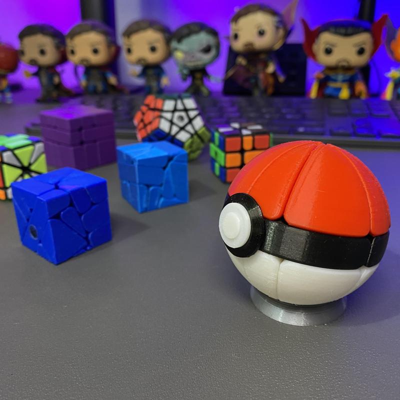 Pokeball + Rubik's Cube [Square-1].