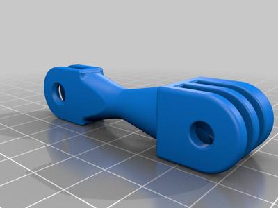 Gopro Mount Extension with hole for screw nut