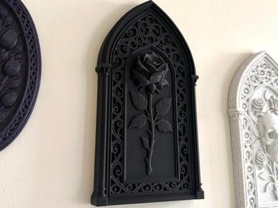 Gothic Rose Frame Cathedral Wall Decor Ornate 