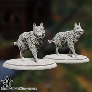 Wolves in 2 Poses