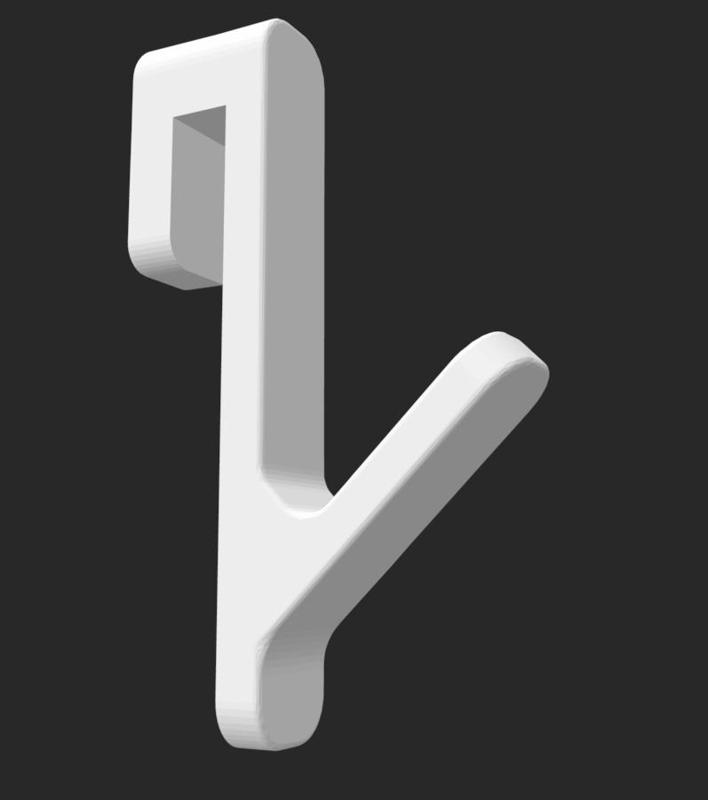 Shower Hook - 10mm glass