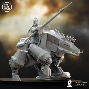 Vinci Leader Captain on Automa Boar - Duchies of Vinci