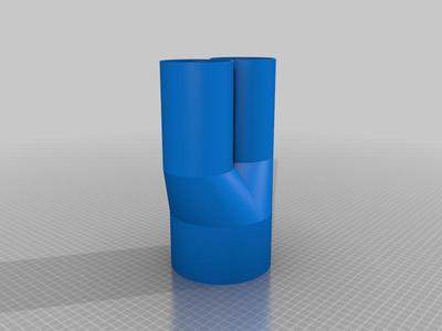 125mm to 2x 79mm duct adaptor Air duct