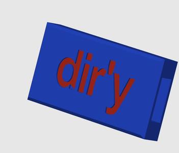 Dishwasher Cycle Magnet: Clean and Dirty