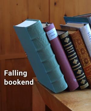 Falling Book - Bookend