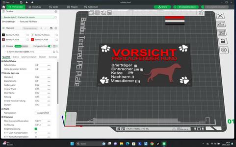 Schild Achtung Hund