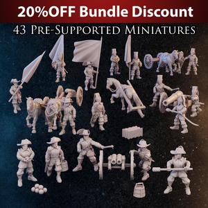 Pike & Shot - Artillery + Horses Bundle