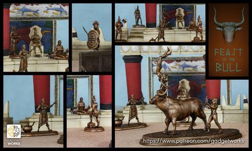 Minoan Palace Feast - Scenery set