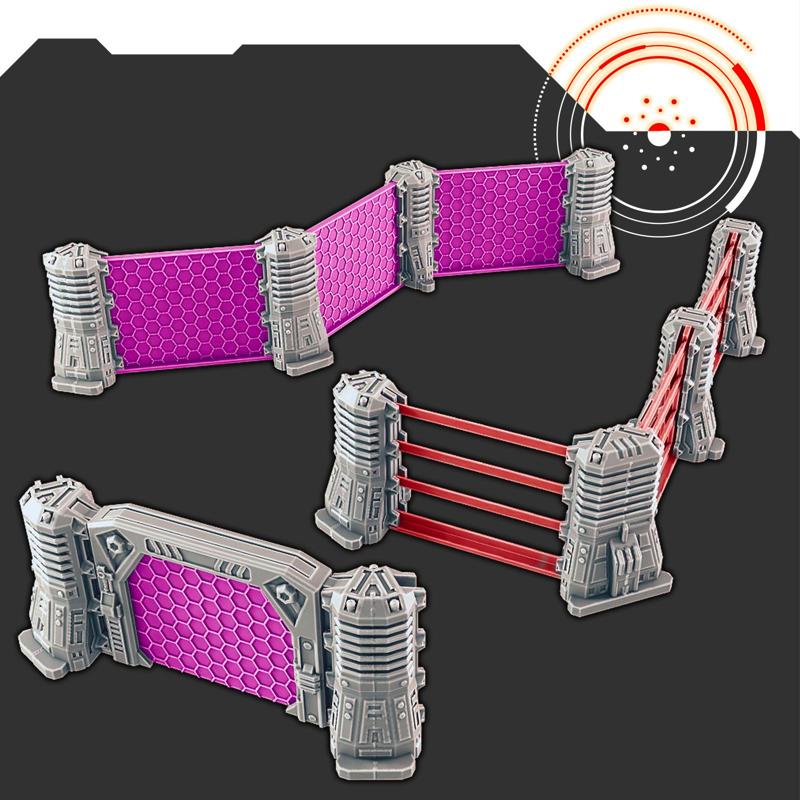 Sci-fi Scenery - Plasma/Laser Fence [Support-free]