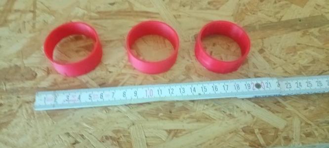 Rings with the Dimensions ( 49,5 mm; 50 mm; 50,5 mm )   