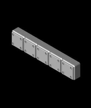 Gridfinity Torx Socket 1x5.stl