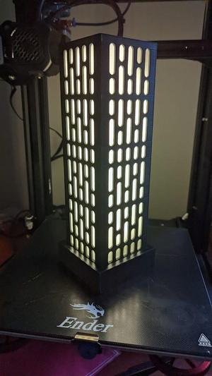 Death Star Wall Panel Lamp w/Base for Batteries