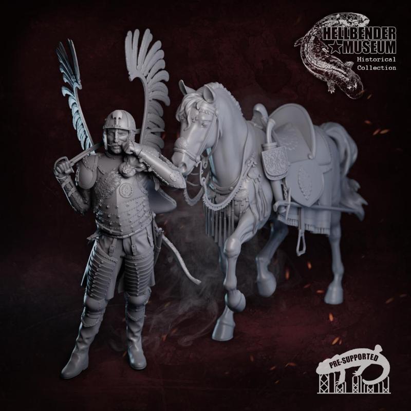 Winged Hussar and Mount Presupported