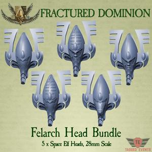 Fractured Dominion - Felarch Heads x 5 (Ancient Eldar)