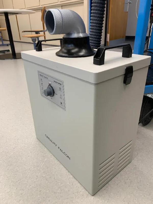 Curved adapter for Creality Falcon Smoke Purifier   