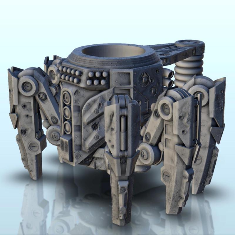 Cyber spider dice mug (12)  - Holder Beer Can Storage Container Tower Soda Box DnD RPG Boardgame 33cl 25cl 12oz 16oz 50cl Beverage W40k 40 000 SciFi Futuristic