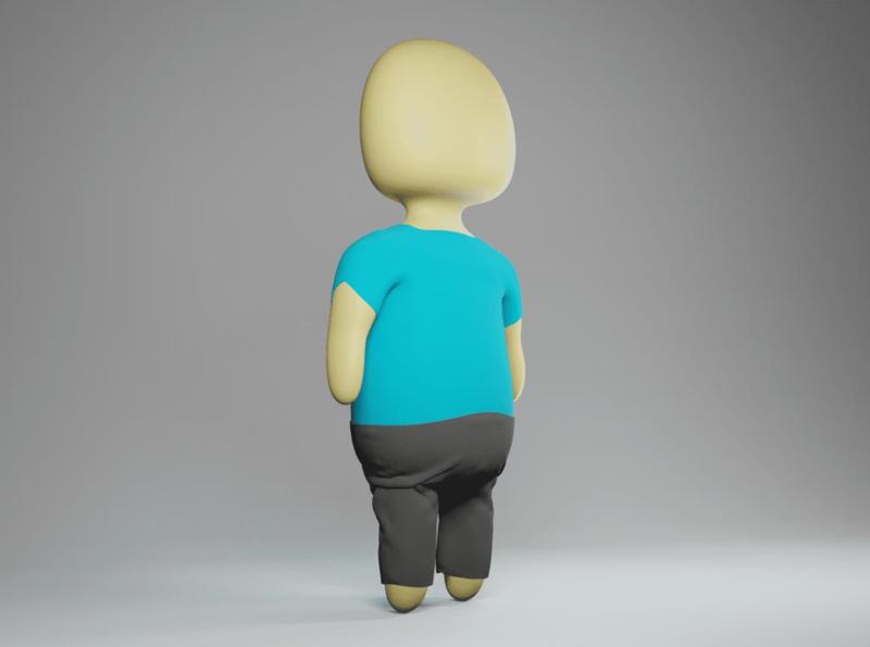Simple faceless doll