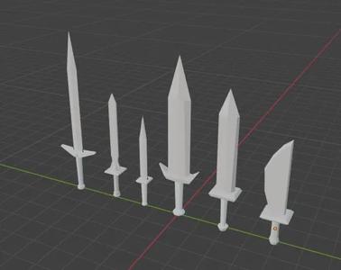 Multiple Simple Swords   