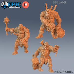 Ogre Zombie Set / Evil Troll / Undead Spawn / Male Cave Beast / Graveyard Encounter